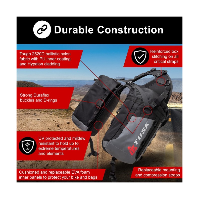 TUSK Excursion Rackless Luggage System Base Standard Heat Shield Black/Grey gallery