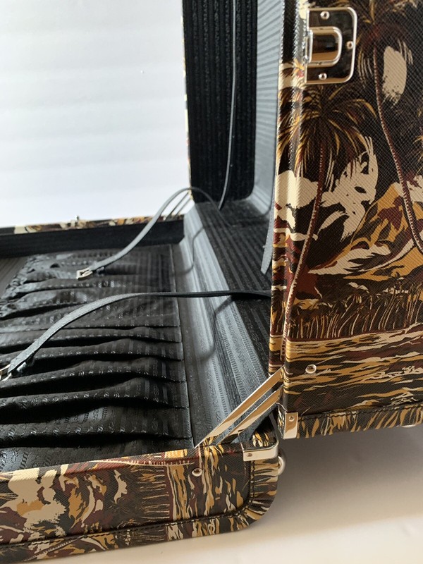 NWT Authentic Prada Suitcase. Hawaii print -Rare Collectors Dream Find! Luggage gallery