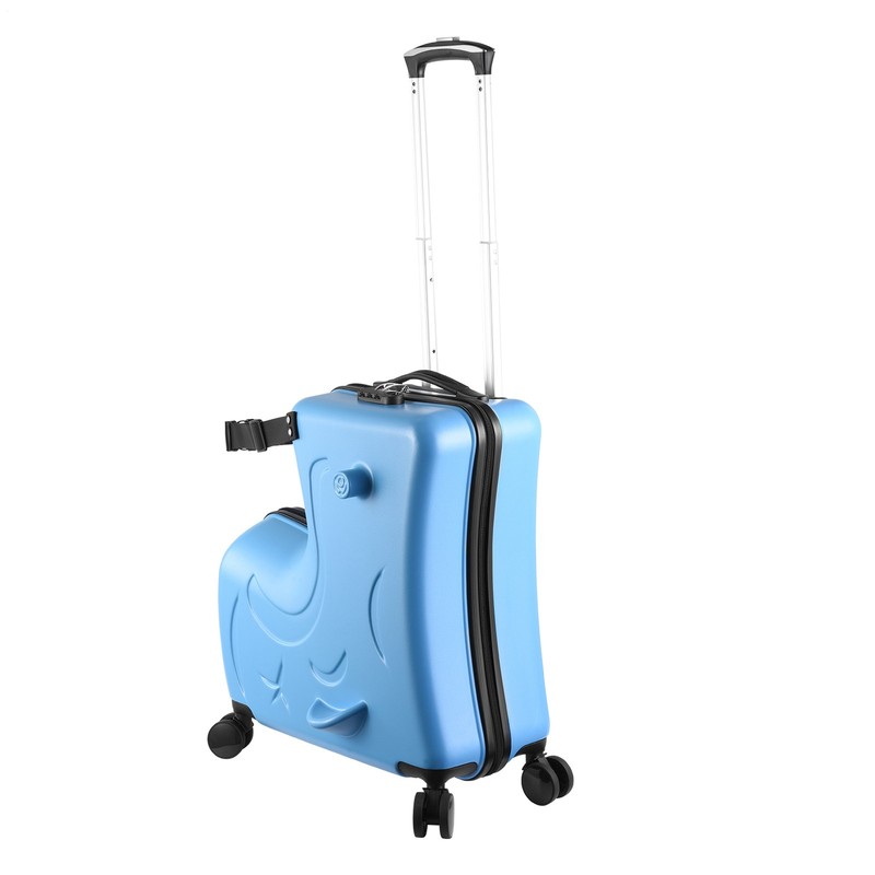 Ride on Suitcase For Kids Luggage Toy Box With Wheels for Boys and Girls