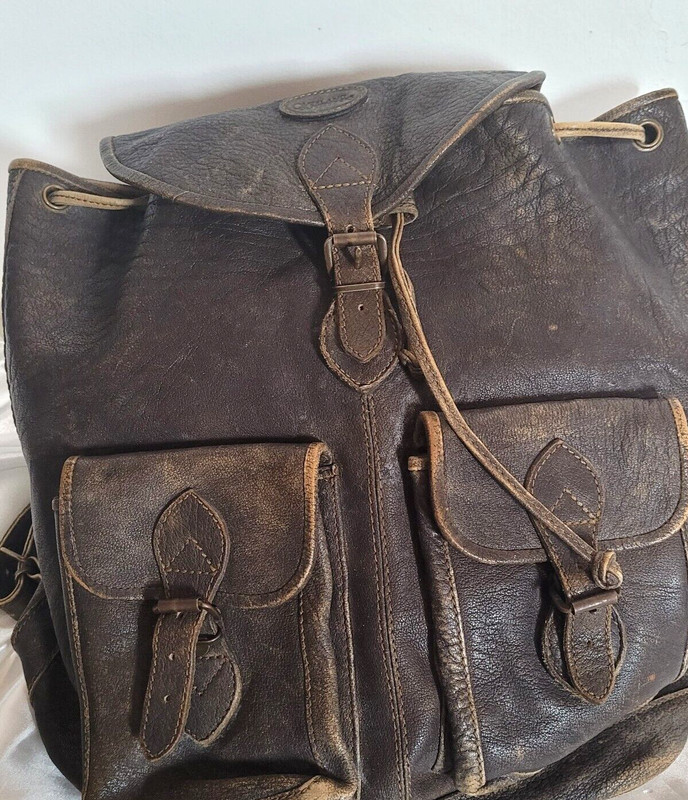 Overland Outfitters All Leather Backpack Large Vintage