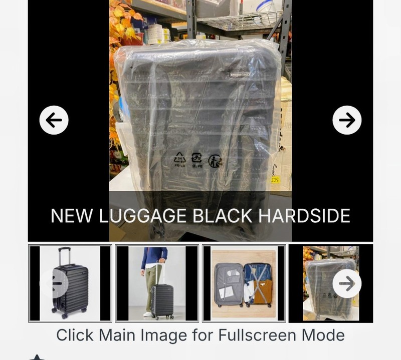 Amazon Basics 26" Hardside Expandable Spinner Luggage with Built-In TSA Lock Blk gallery
