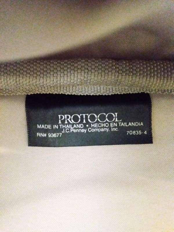 Protocol Collection Zip Shoulder Strap Lock Keys 20" Carry On Travel Bag NWT gallery