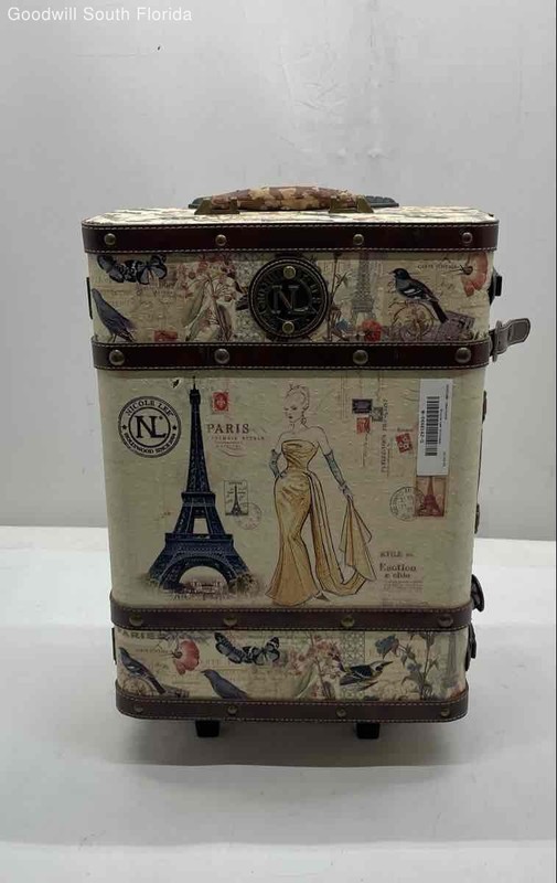 Nicole Lee Unisex Multicolor Paris Eiffel Tower Carry-On Luggage Suitcase