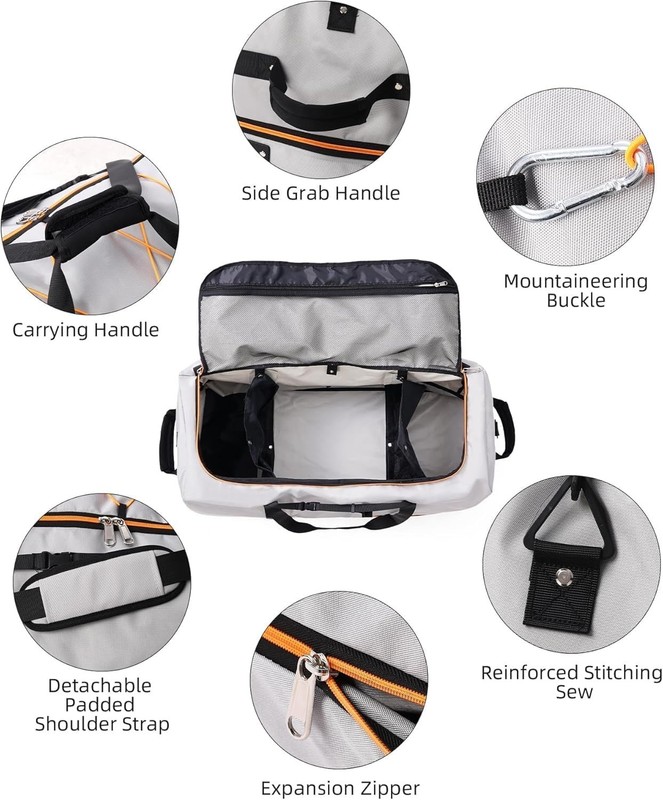 Packable 32” Rolling Duffle Bag with Retractable Wheels and Waterproof Design gallery