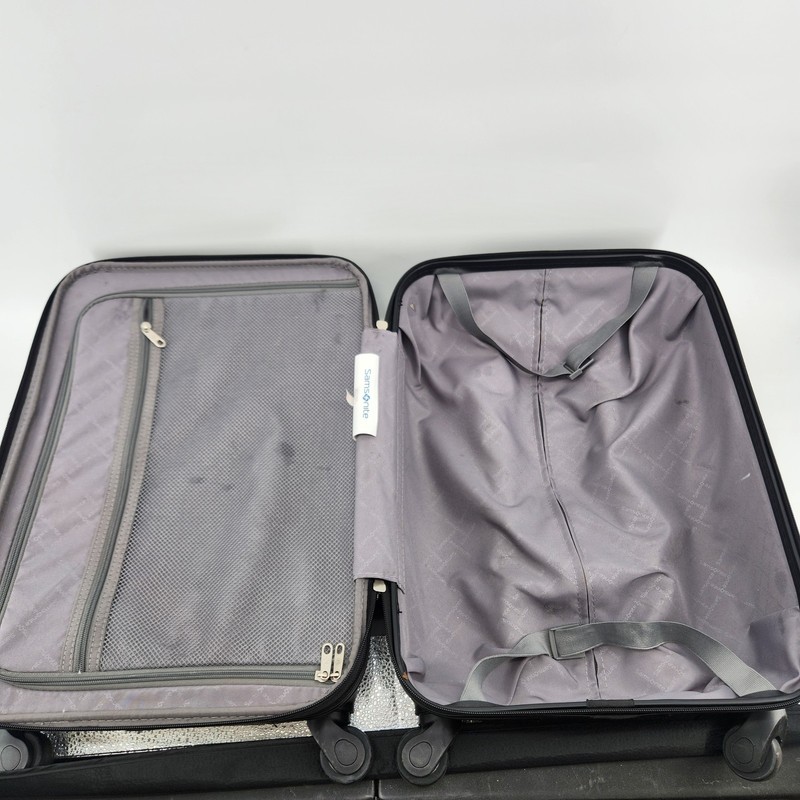 Samsonite 22 Inch Black Expandable Hard Side Spinner Carry On Luggage Suitcase gallery
