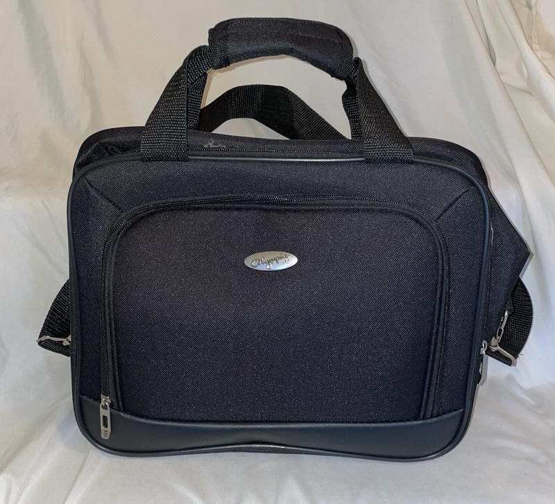 Olympia USA Luggage 15″ Carry On Travel Tote Bag Black w/Adj Strap