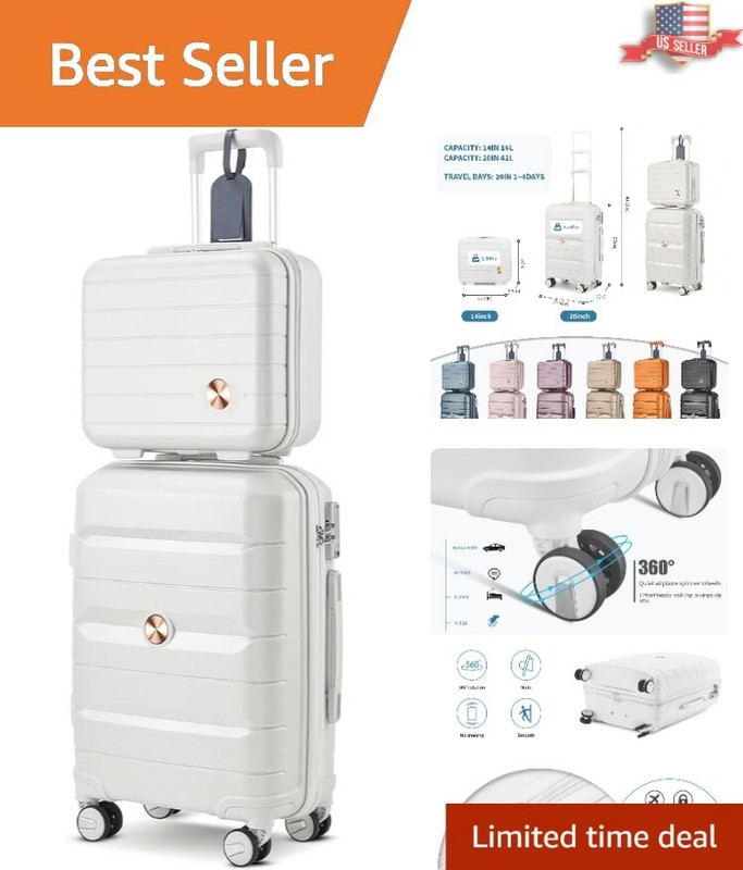 Ultra-Durable Carry On Luggage – Polypropylene – Secure TSA Lock – YKK Zipper