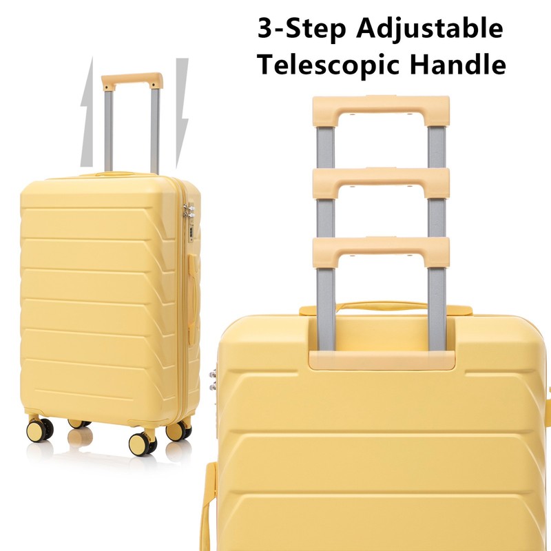 Luggage Sets 3-Piece Luggage Set 20/24/28 Expandable ABS Spinner Wheels TSA Lock gallery