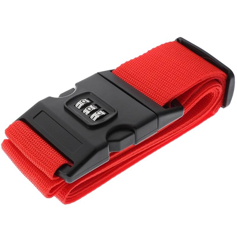 1PC Adjustable Luggage Strap with Password Lock Anti-Theft Suitcase Packing Belt