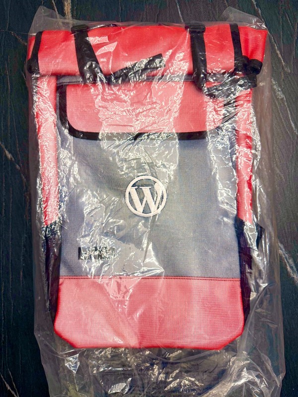 Timbuk2 Prospect Pack M | Custom Backpack | Red/Black, with WordPress Logo