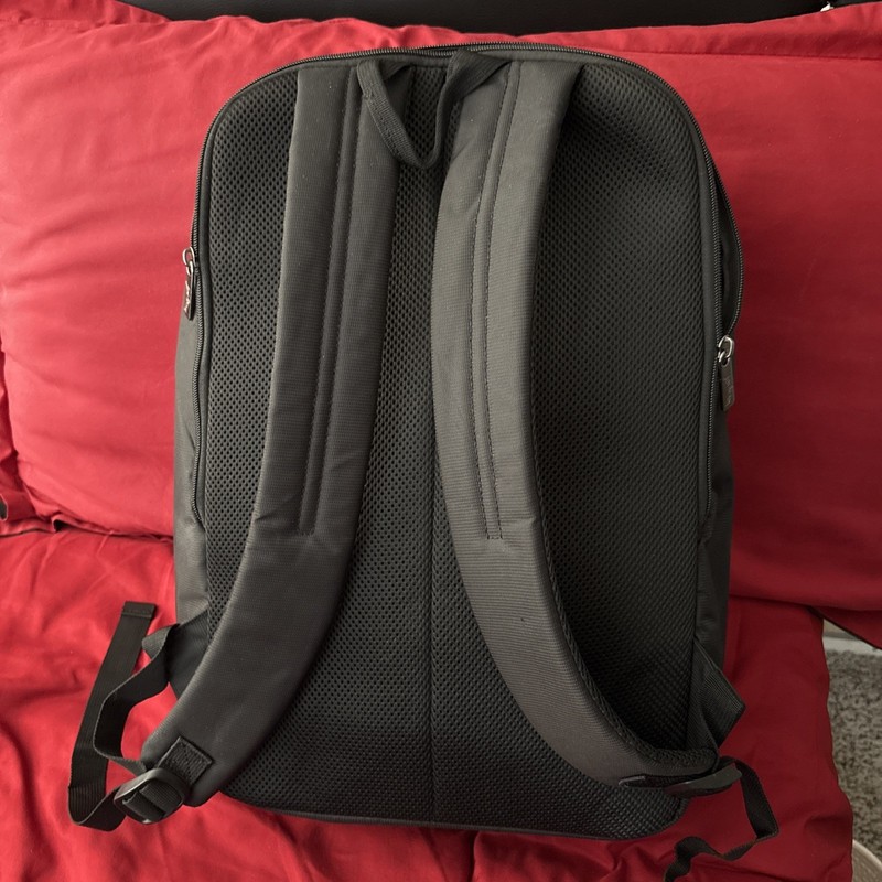 American Tourister Back Pack CollapsableDuffle Bag Black Shoulder Strap Carry-On gallery