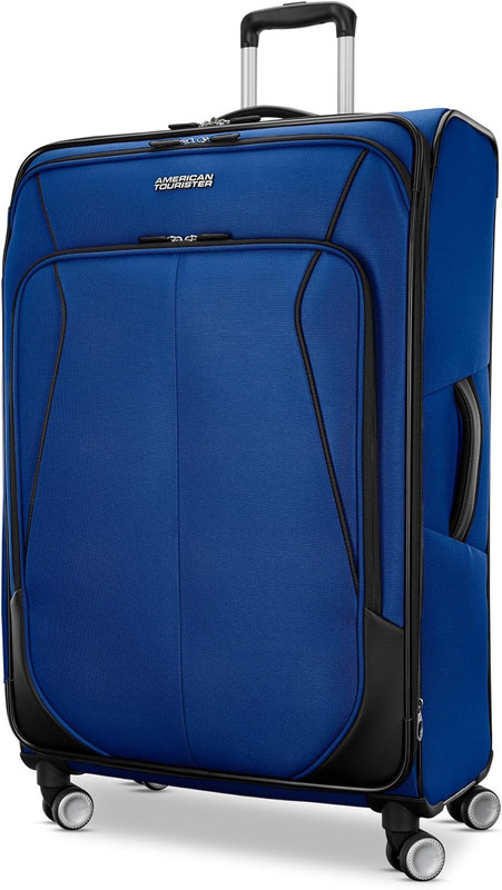 4 KIX 3.0 Checked-Large 28-Inch Spinner, Sapphire Blue