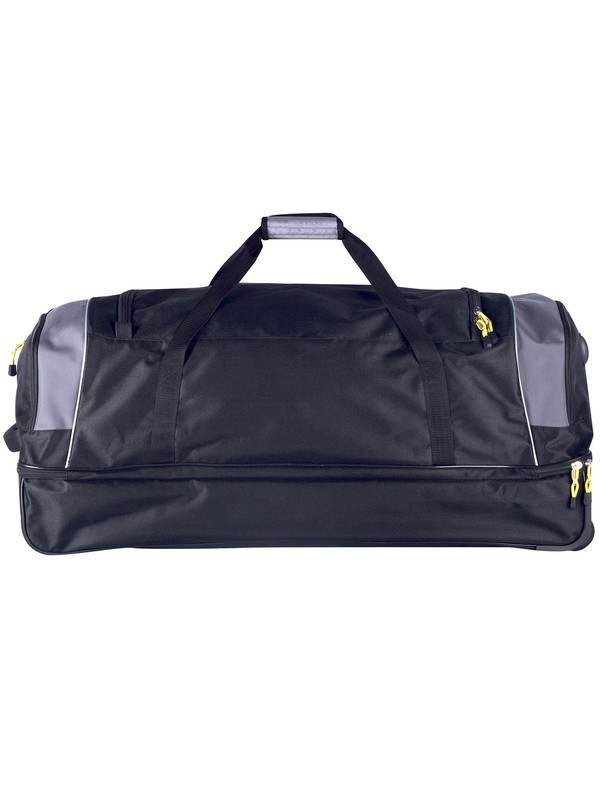 36" 2-Section Drop-Bottom Rolling Duffel, Black gallery