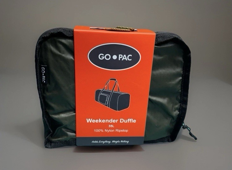 GO•PAC Weekender Duffle 35L Foldable Travel Bag Nylon Ripstop – NightForest