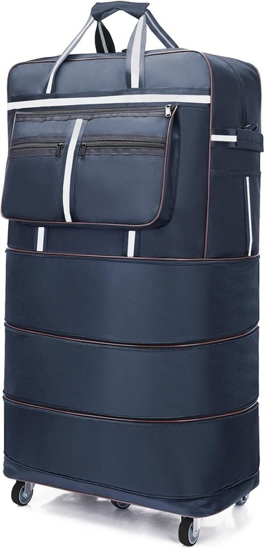 ELDA Expandable Foldable Luggage Large Rolling Travel Duffle Bags for Men Women