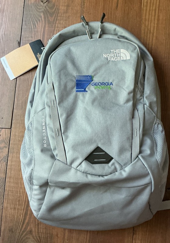 The North Face Connector Flex Vent Gray Backpack Hiking School Commute Travel