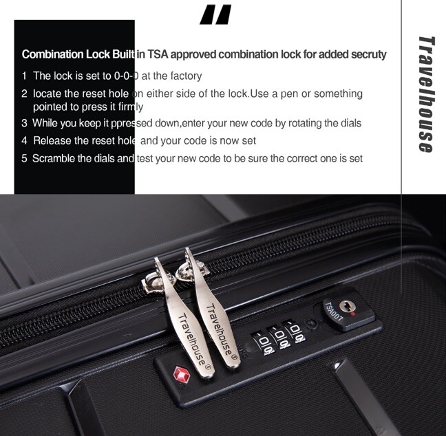 Hardside Luggage 3 Piece Set Hardshell Lightweight Suitcase w/ TSA Lock Spinner gallery