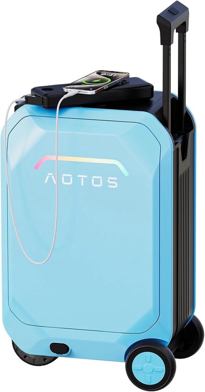20″ Smart Ridable Electric Suitcase 31L Travel Riding Scooter w/ USB & TSA