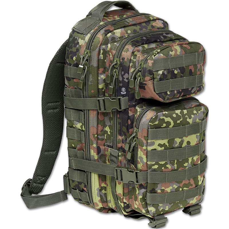 Brandit Us Cooper Medium Rucksack Molle Backpack Army Polyester Pack Flecktarn C