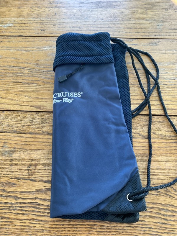 Oceania Cruises Drawstring Mesh Bag Backpack Dark Blue New Without Tags gallery