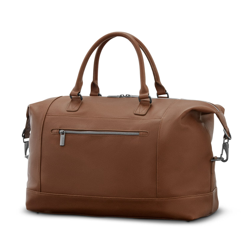 NEW!! Samsonite Classic Leather Weekender – Cognac