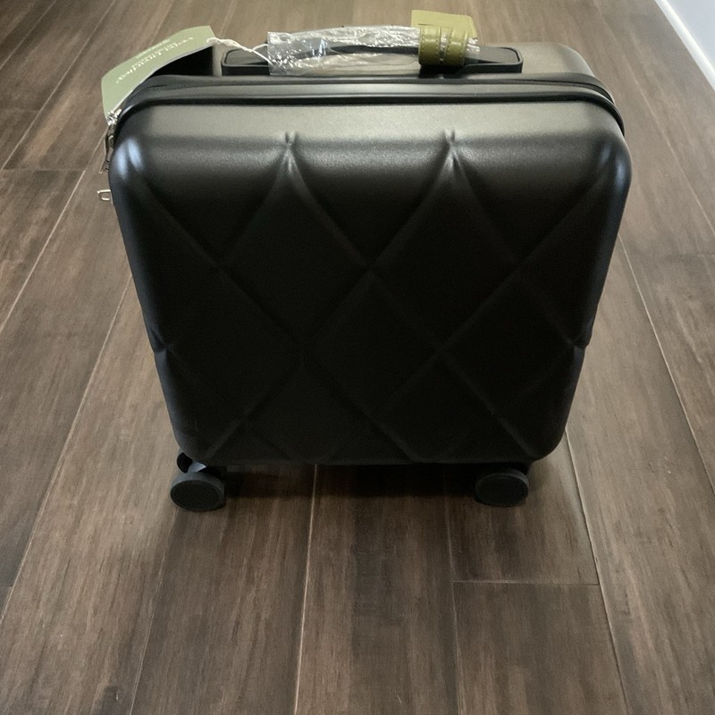 Vera Bradley Mini Adair Spinner Black Moonless Night Hard Case Suitcase