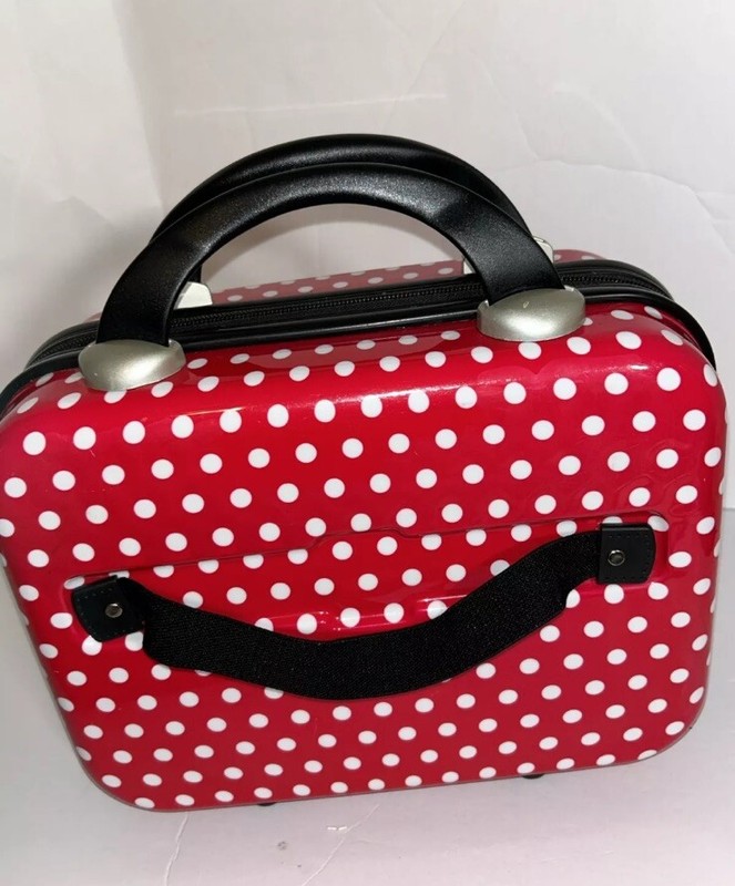Y2K Sanrio Hello Kitty Hard Shell Case Small Luggage Polka Dot Carry On 9 X 12 gallery