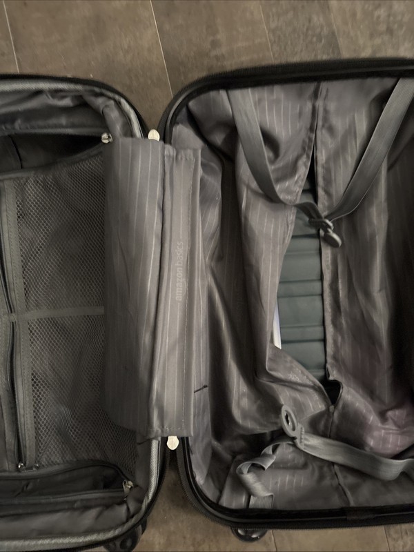 Amazon Basics Hard Shell Spinner Suitcase Black 20 Inch Carry on gallery