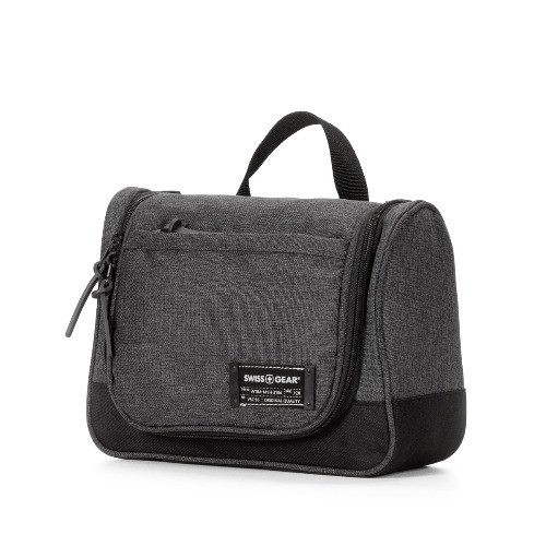 SWISSGEAR Rectangular Toiletry Bag - Gray:Hook for Hanging,Multiple Compartments gallery