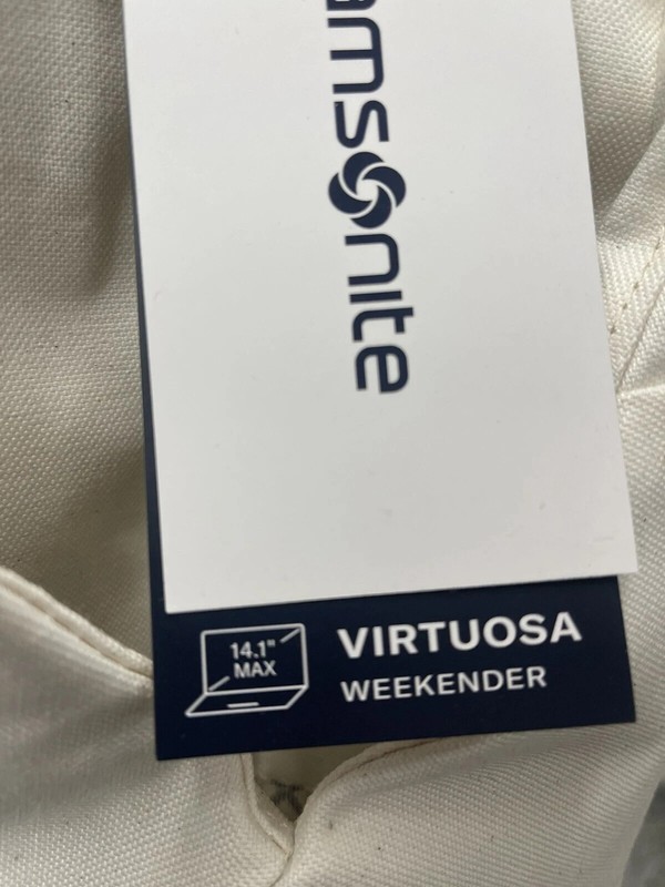 🧳 Samsonite Weekender Travel Duffel Off White | NWT | Chic + Functional 💼 $99 gallery