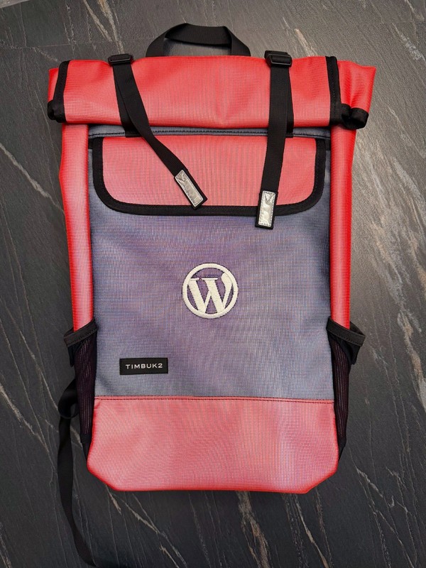 Timbuk2 Prospect Pack M | Custom Backpack | Red/Black, with WordPress Logo gallery