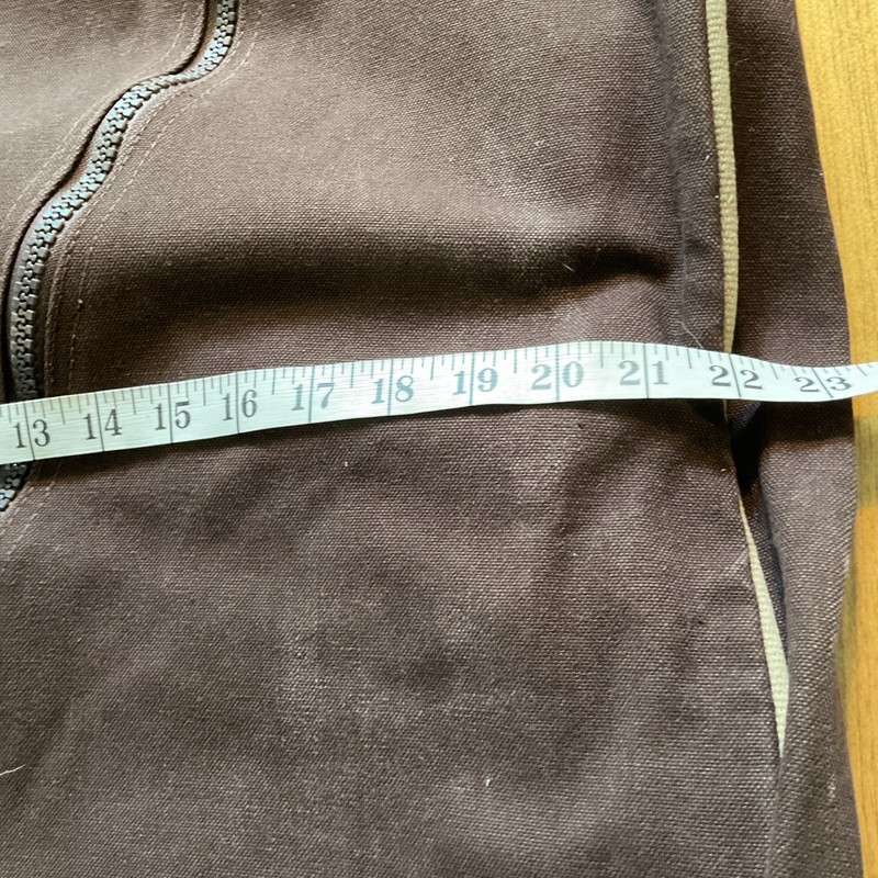 Land's End Square Rigger Garment Carrier/Zip Up Bag 38"x 22” Brown Canvas EUC gallery