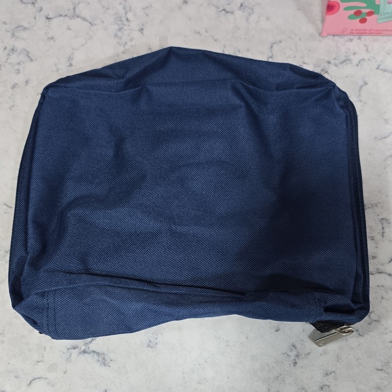 Samsonite Toiletry Kit Zip-Around Mesh Pocket Nylon Travel Bag Blue VTG 1990s. gallery