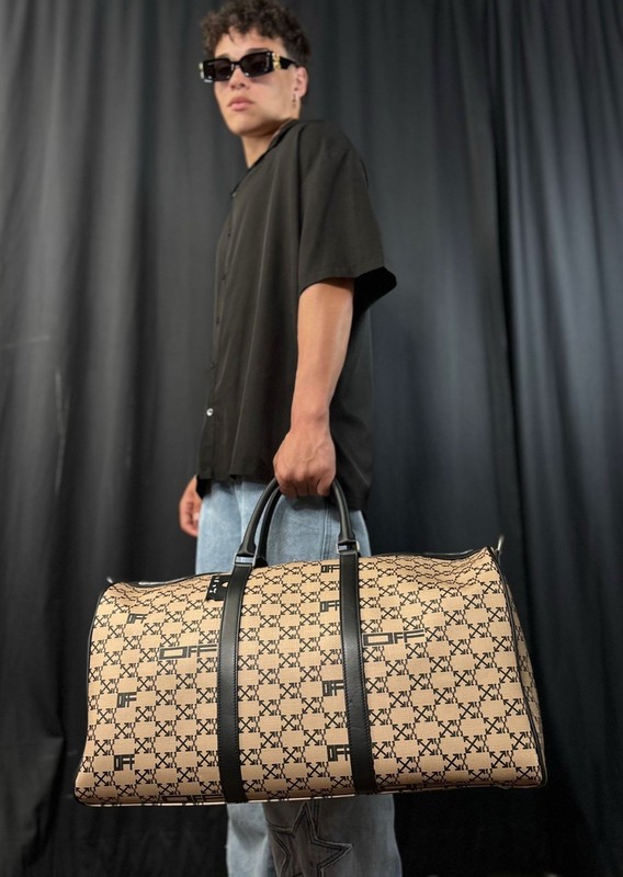 OFF-WHITE monogram Duffle Bag Adjustable Straps Unisex gallery