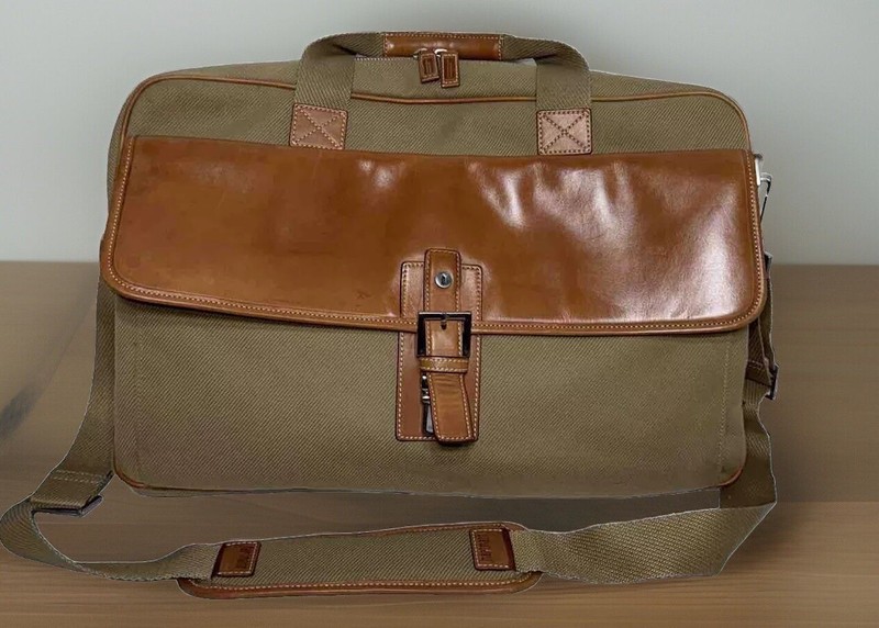 Hartmann Luggage Hudson Collection Attachable Belting Leather Cavalry Travel Bag