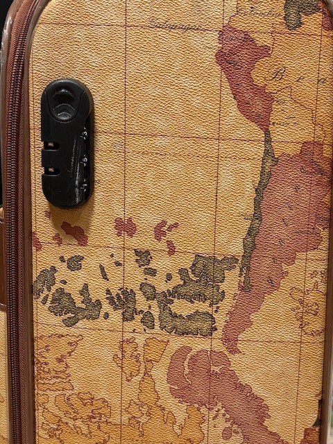 Entree world map rolling suitcase gallery