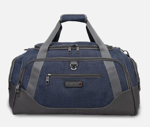 SwissTech Excursion 24″ Duffel Bag Blue Travel Bag Water Resistant Bottom NWT
