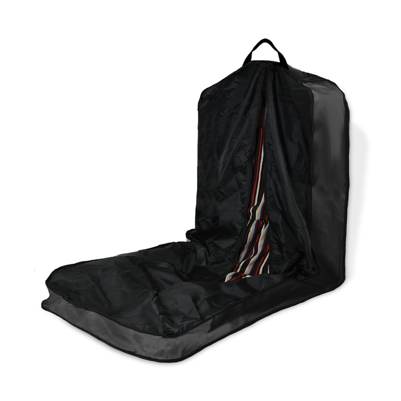 60" Foldable Garment Bag Suits Cover Dresses w Front Pocket Black gallery