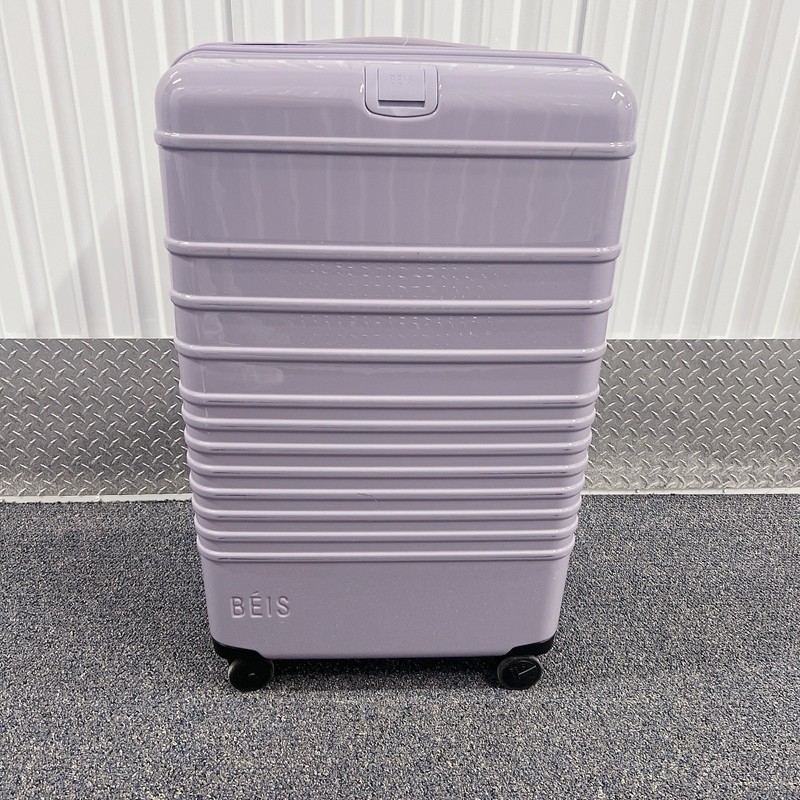 BÉIS Check In Large Roller Luggage-Glossy Lavender Purple NEW Beis