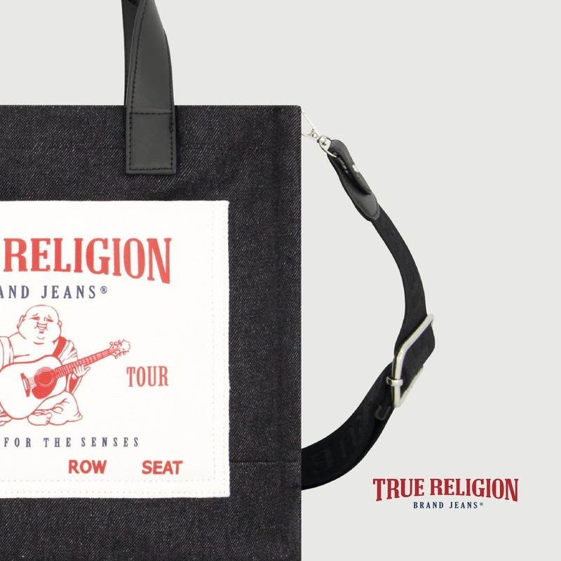 True Religion Tote, Women's Travel Shoulder Bag with Adjustable Strap Black gallery