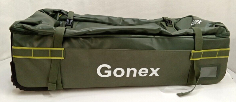 Gonex GXGN0515B 33″ Wheeled Rolling Duffle Bag 100L Capacity Polyester/PVC Olive