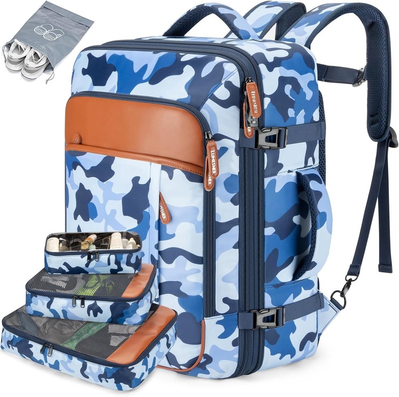 Extra Large Flight Approved Backpack, Camouflage Blue gallery