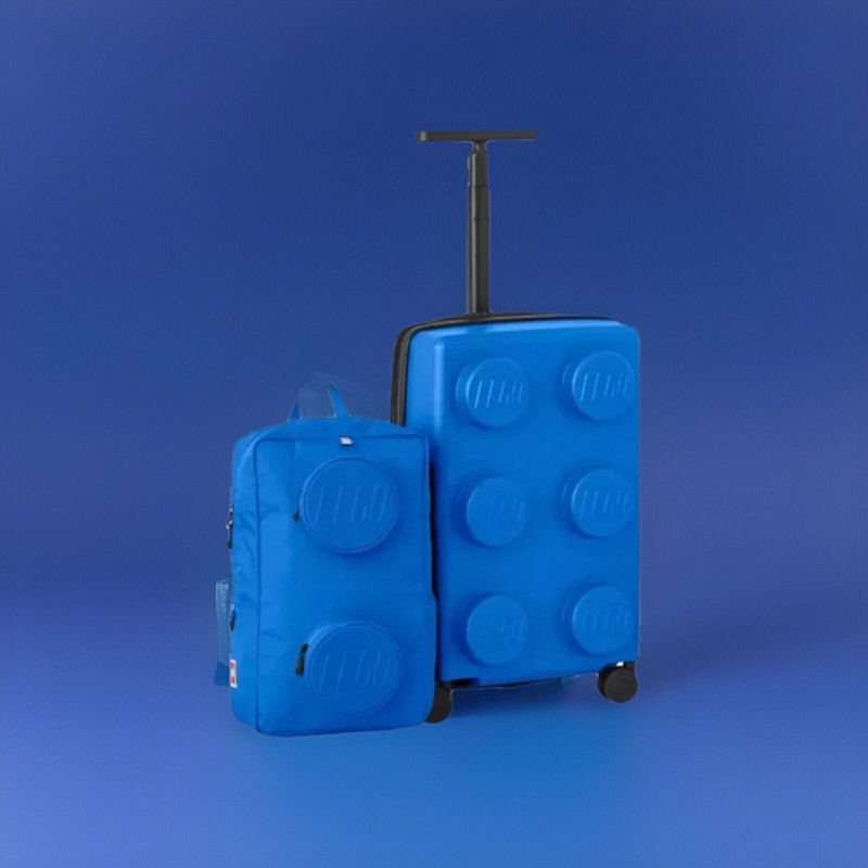 LEGO Expandable Carry-On & Backpack Luggage Set - Signature Brick BLUE gallery