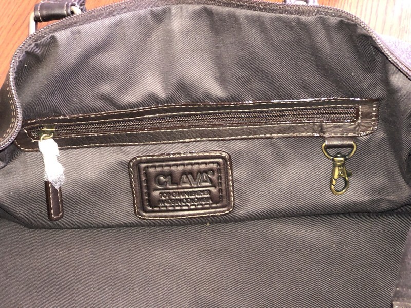 Clava Simple Leather Gym Duffle Shoulder Top Handle Traveling Bag 19”x10”x10” gallery