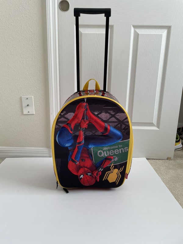 Disney Store Spider-Man Marvel Rolling 14”x7”x18” Luggage Suitcase For Kids