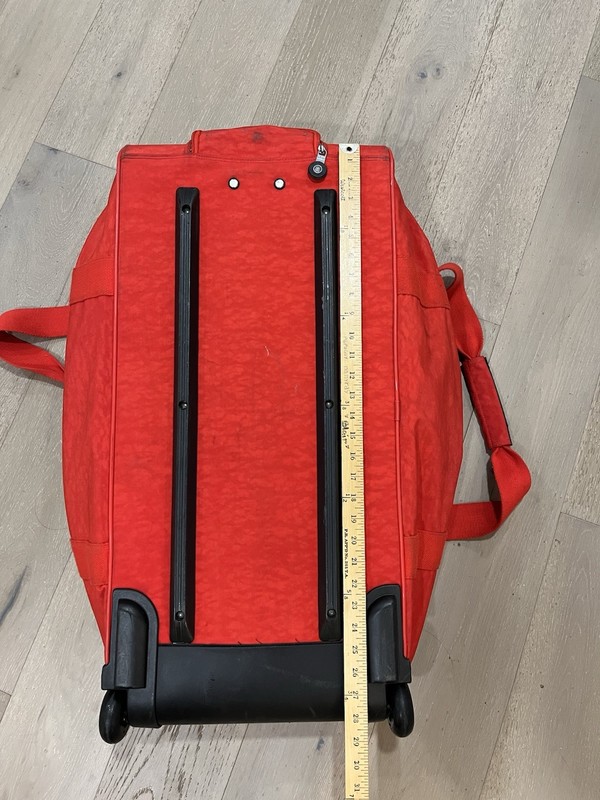 Kipling Large Rolling Duffel Bag – Red – Travel Luggage – 28” gallery