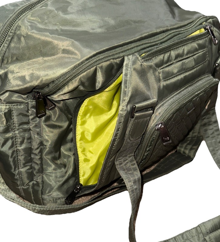 Lug Propeller Quilted Duffel Bag w/Strap Green Travel Gym Overnight Carry-on gallery