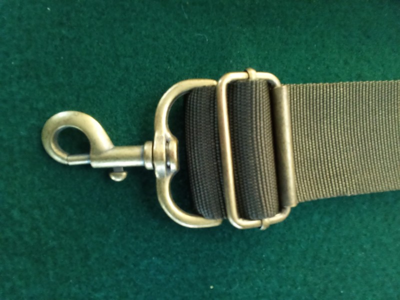 Carrying SHOULDER STRAP Nylon Web, leather CONTOURED PAD Heavy-Duty 2" W gallery