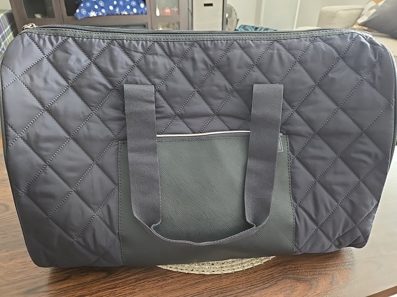 DSW Designer Brands Navy Quilted Weekender Gwp Duffle Bag