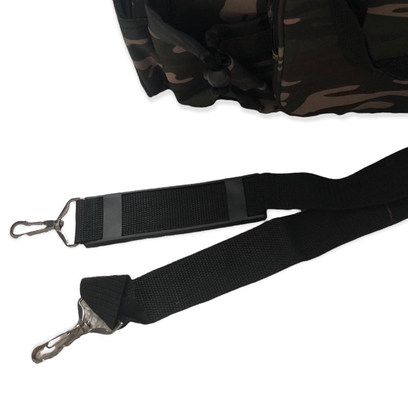 Dig Camouflaged Weekender Duffle Bag With Adjustable Detachable Shoulder Strap gallery